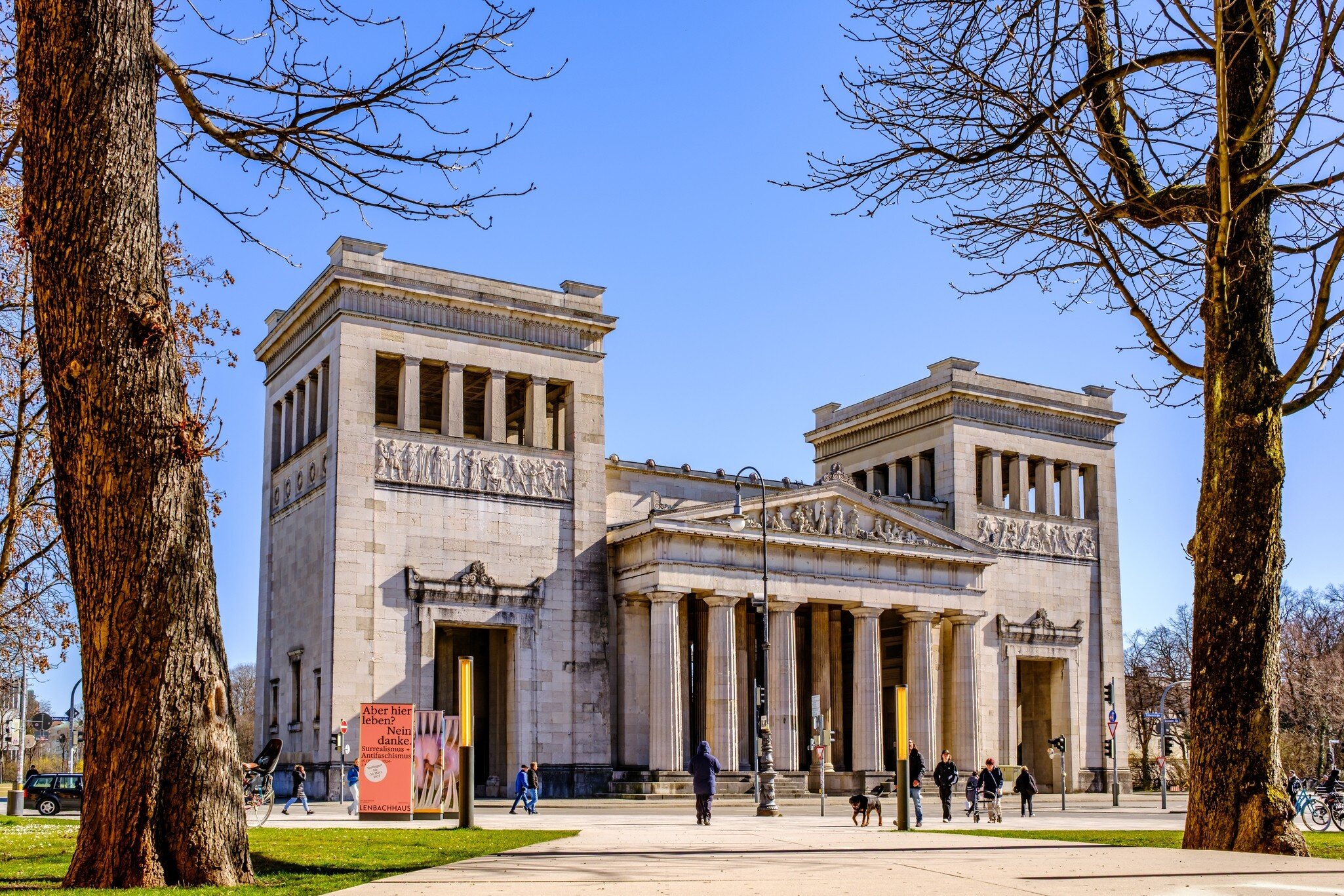The famous Glyptothek art museum is in Koenigsplatz, Munich, Germany.
