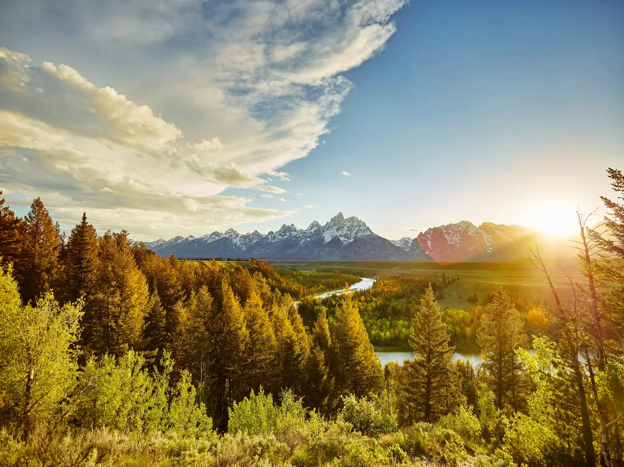 The mountains of Grand Teton National Park, Wyoming
