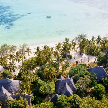 Aerial view of andBeyond Mnemba Island © Shutterstock