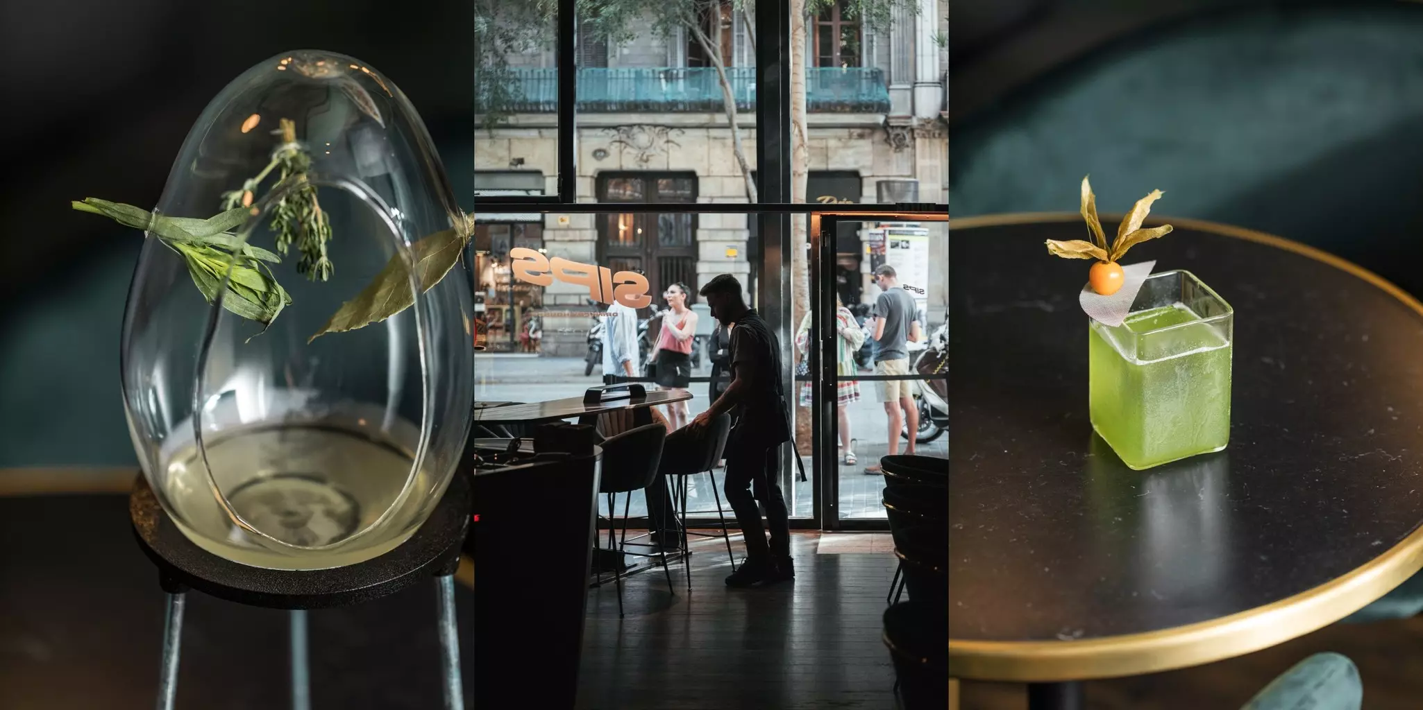 The cocktails and vibe at Sips, in Barcelona, which took the top spot at The World’s 50 Best Bars 2023 awards © courtesy The World’s 50 Best Bars