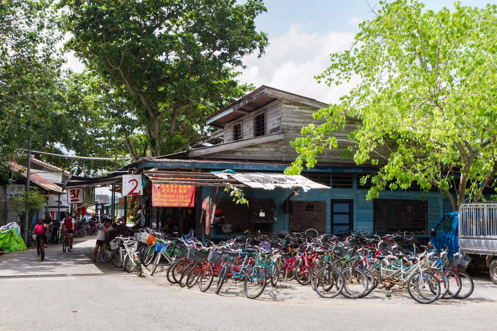 A bicycle shop in Singapore. 