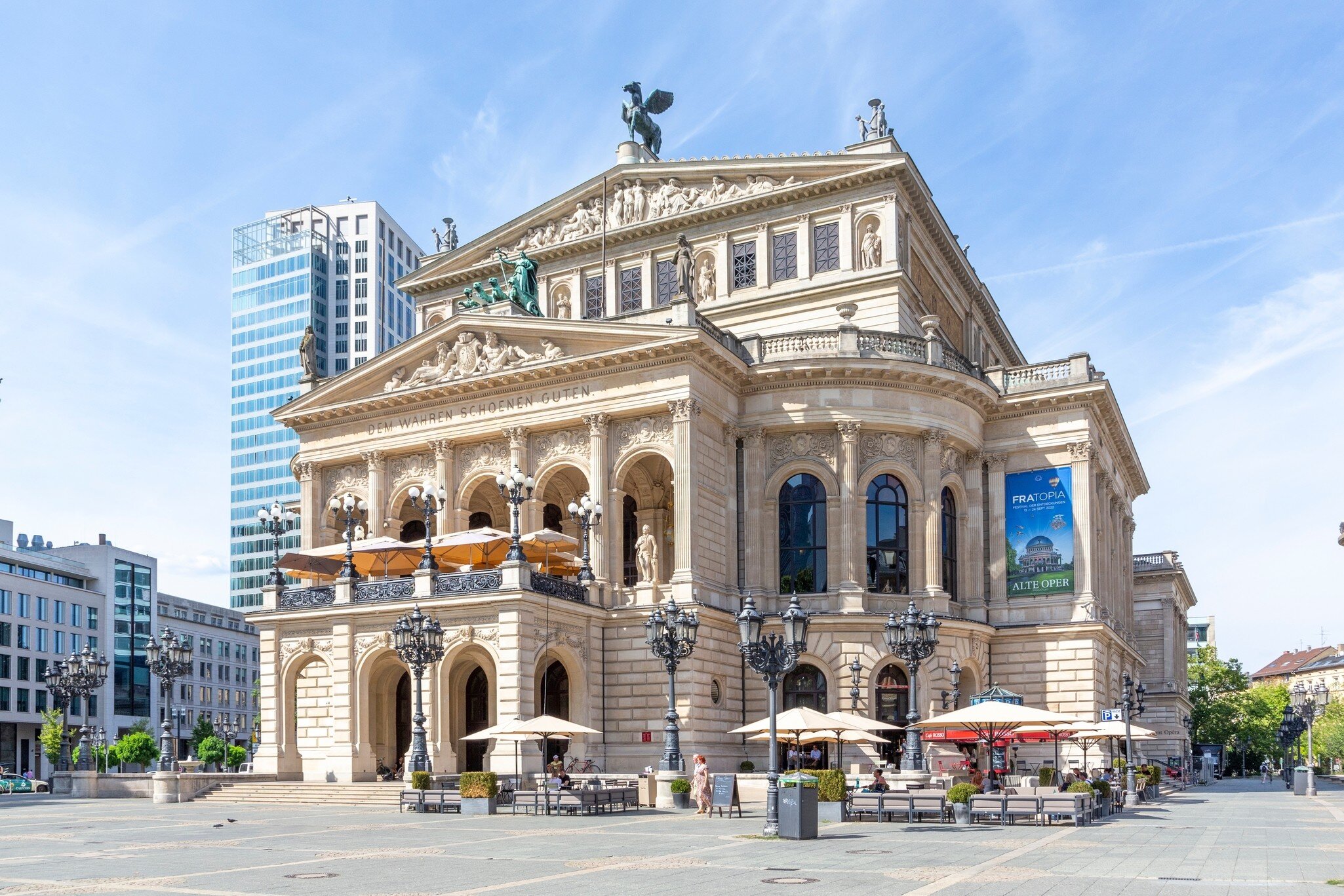 The Alte Oper on Opernplatz in Frankfurt am Main is a concert and event house built from 1873 to 1880.