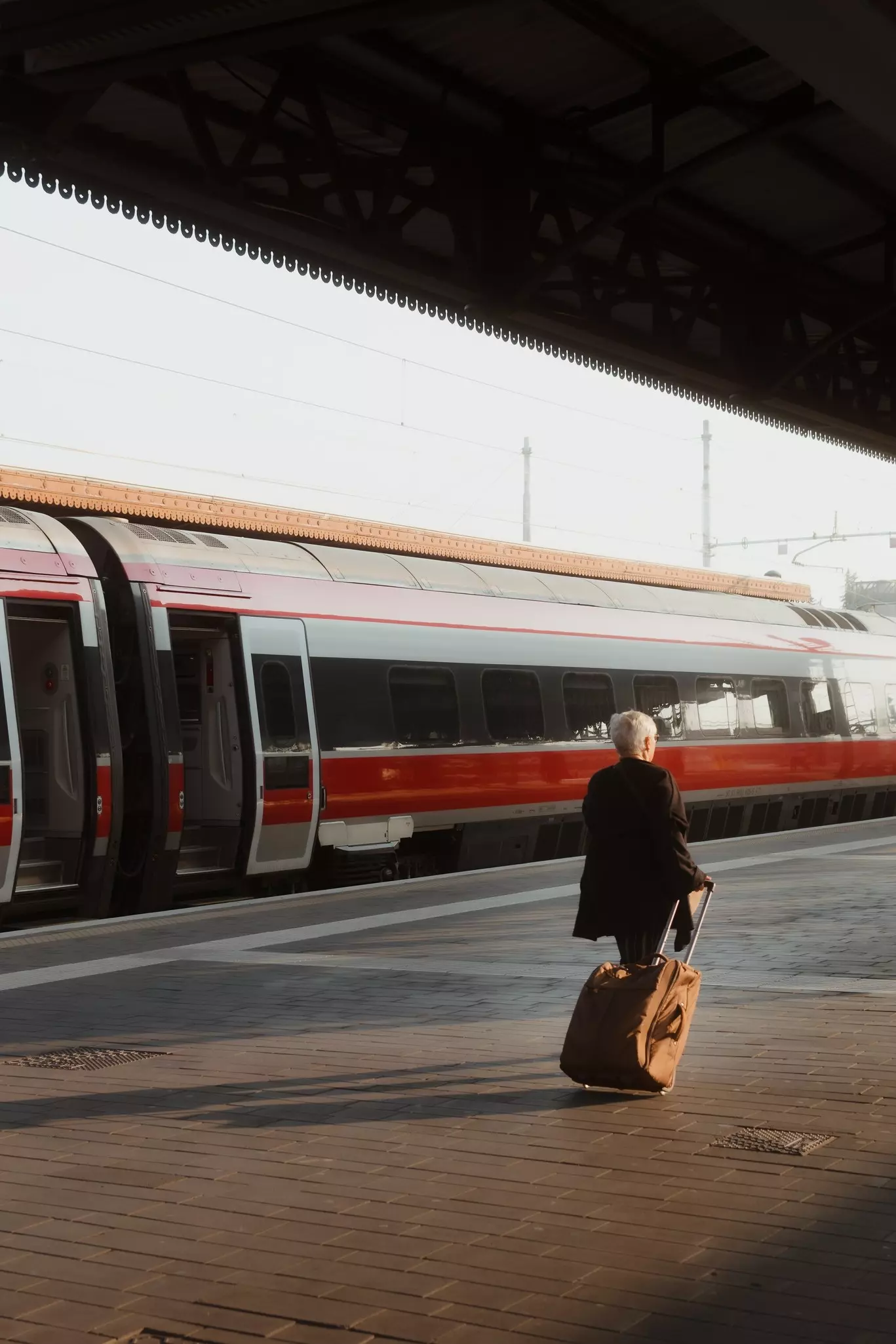 Commuting at Verona train station