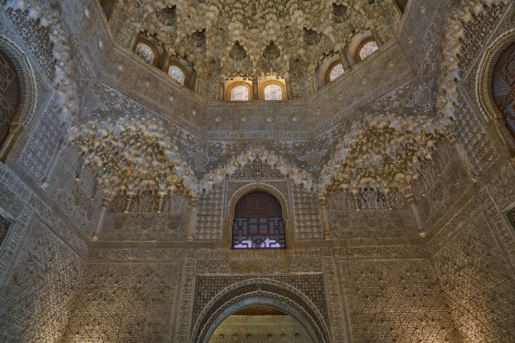 Granada / Spain - December 2 2019: Hall of the Two Sisters (Sala de Dos Hermanas) of Nasrid Palaces (Palacios Nazaríes), Alhambra, Granada, Andalusia                    ; Shutterstock ID 1602394498; your: Sloane Tucker; gl: 65050; netsuite: Online...