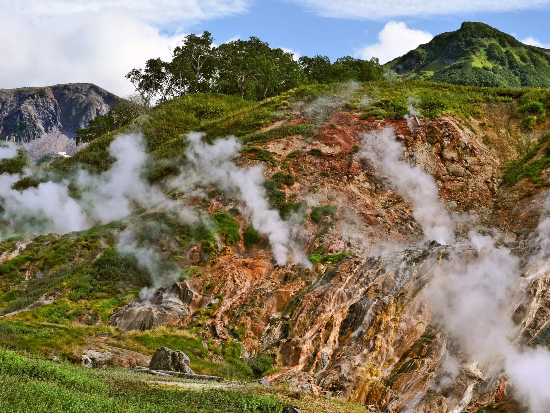 One of Kamchatka’s highlights, the steaming Valley of Geysers can be accessed only by helicopter. Alla / Shutterstock