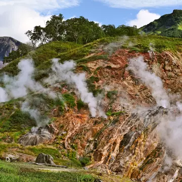 One of Kamchatka’s highlights, the steaming Valley of Geysers can be accessed only by helicopter. Alla / Shutterstock