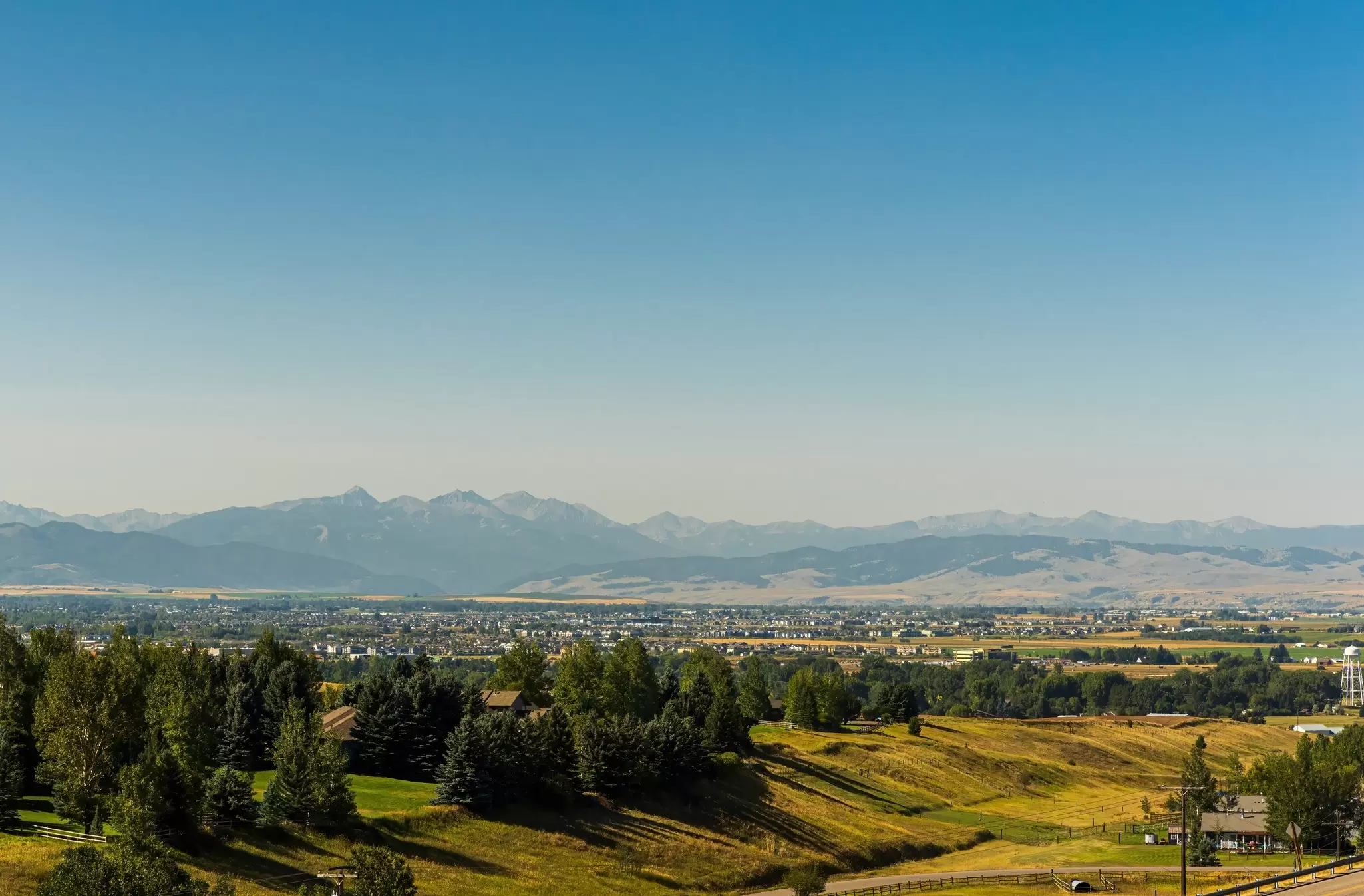 An aerial view of Bozeman. Framalicious/Shutterstock