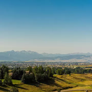 An aerial view of Bozeman. Framalicious/Shutterstock