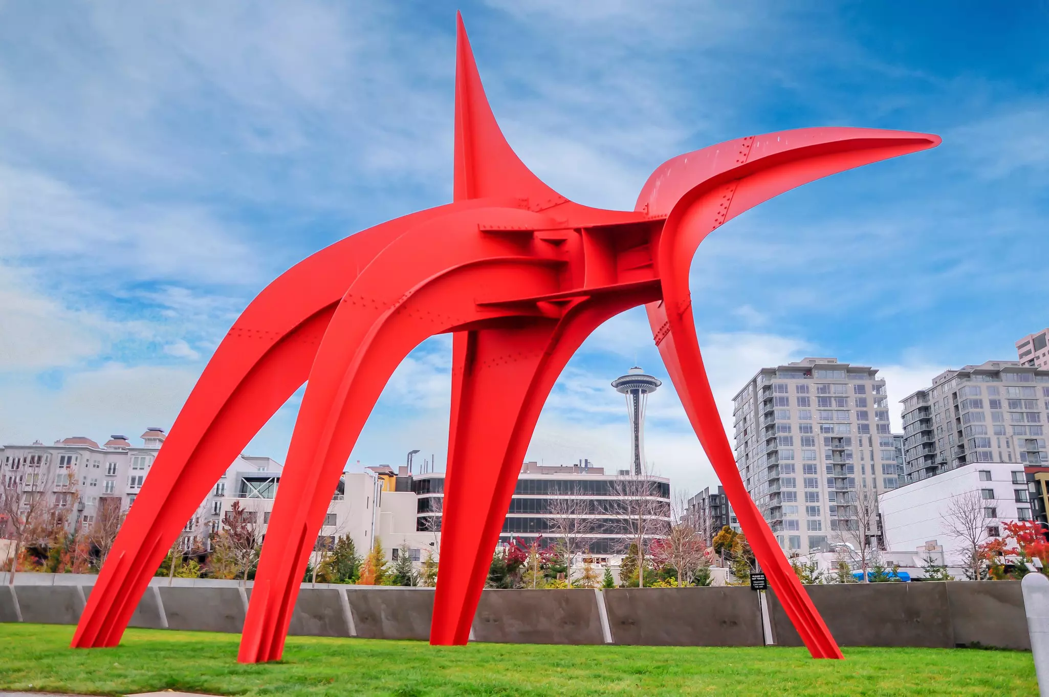 View of Space needle from Olympic Sculpture Park