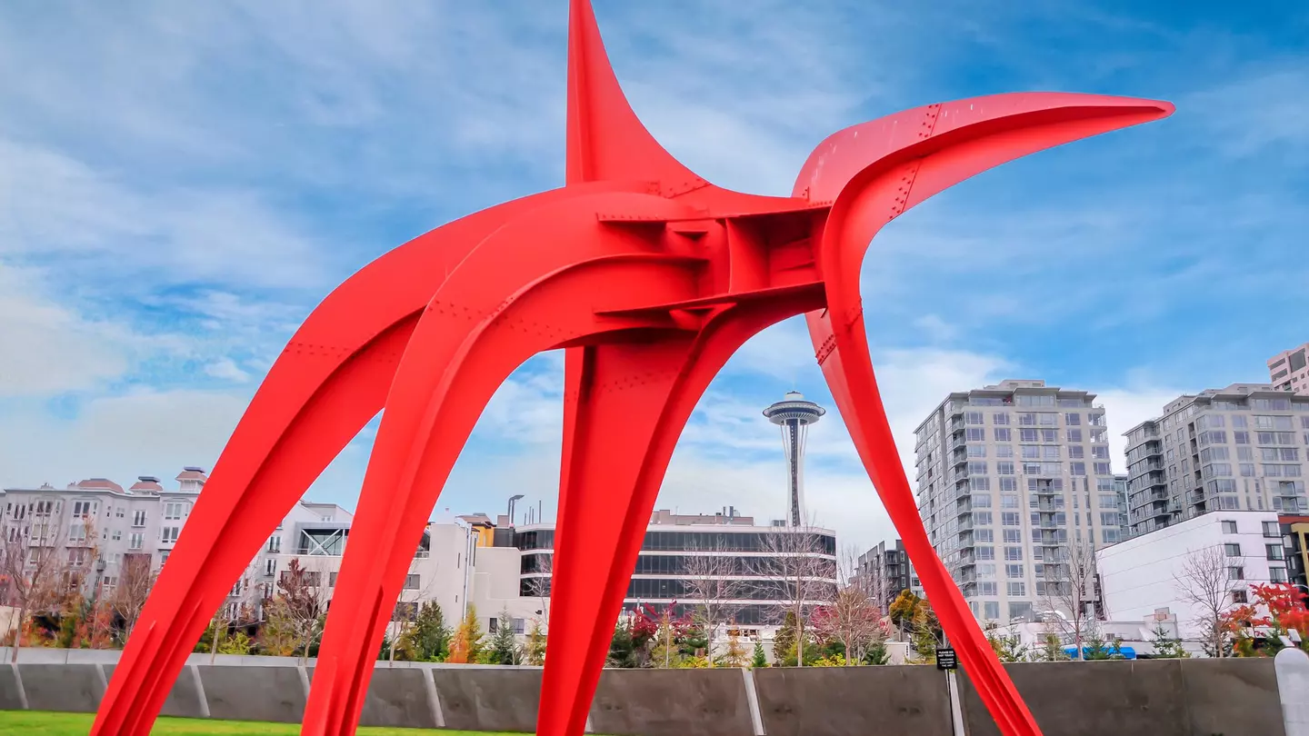 View of Space needle from Olympic Sculpture Park