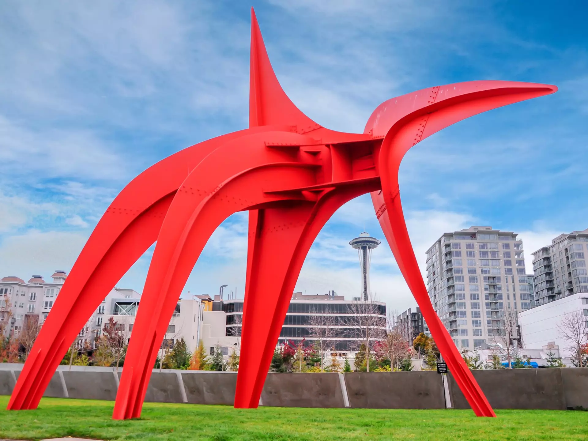 View of Space needle from Olympic Sculpture Park