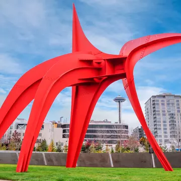 View of Space needle from Olympic Sculpture Park