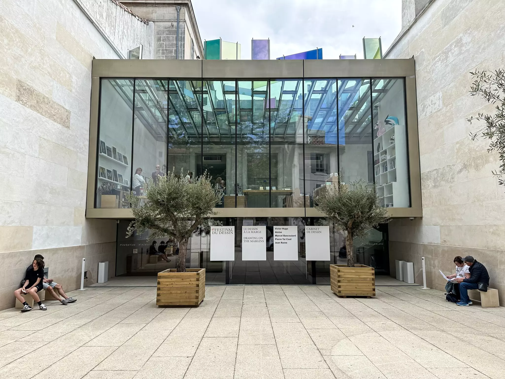 Facade of art museum Foundation Vincent van Gogh in Arles, Provence, France.