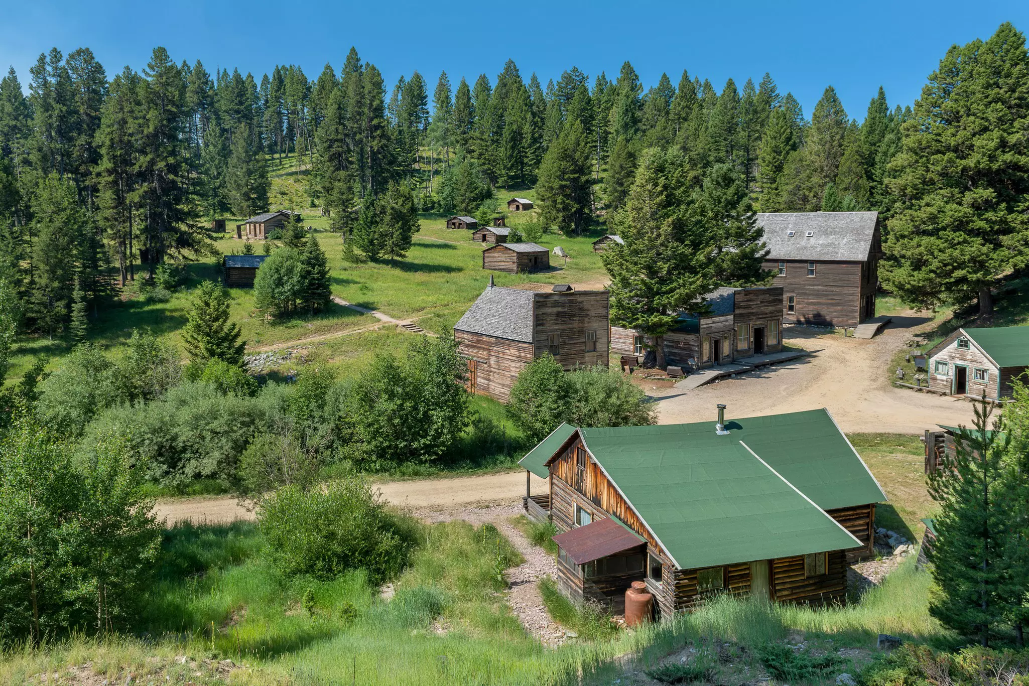 Garnet Ghost Town on July 20, 2017 north of Drummond, Montana