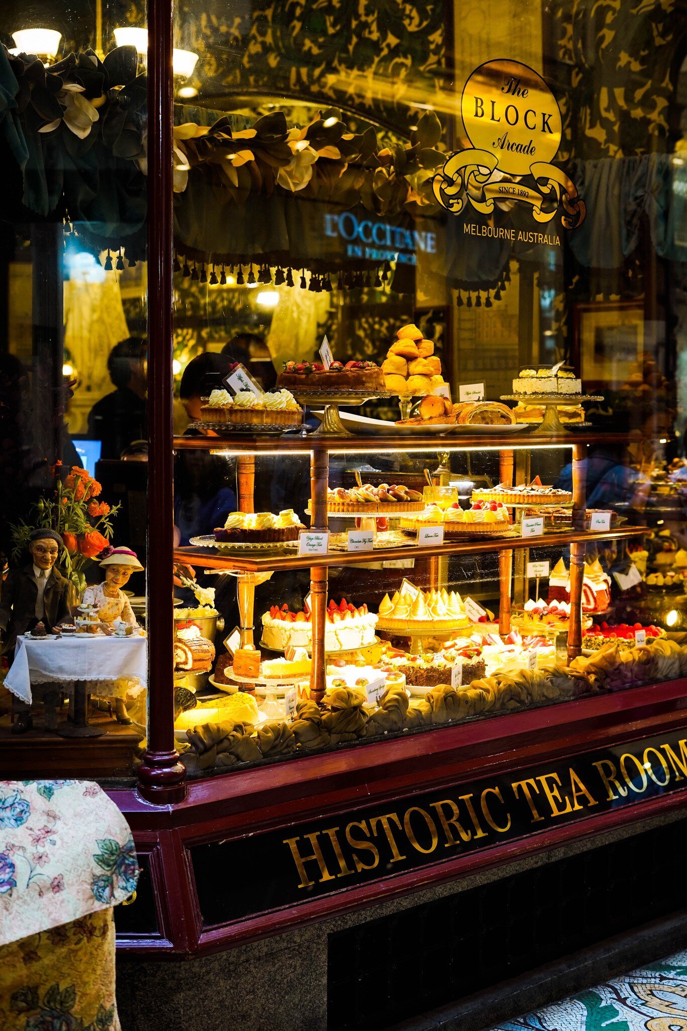 The Tea Rooms 1892, The Block Arcade, Melbourne, Victoria, Australia.