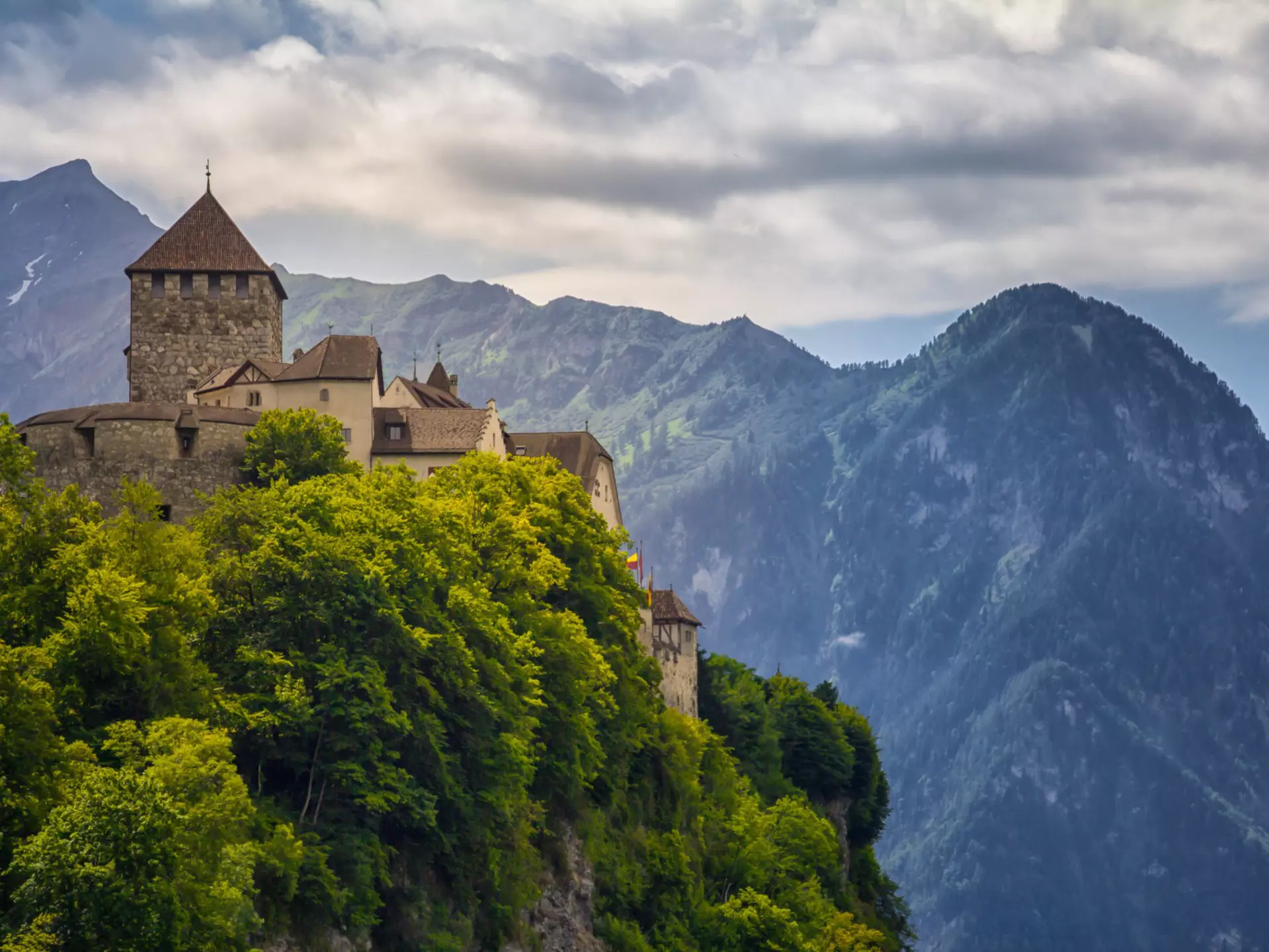 Liechtenstein's petite capital Vaduz is overlooked by the 12th-century Schloss Vaduz. stifos / Shutterstock