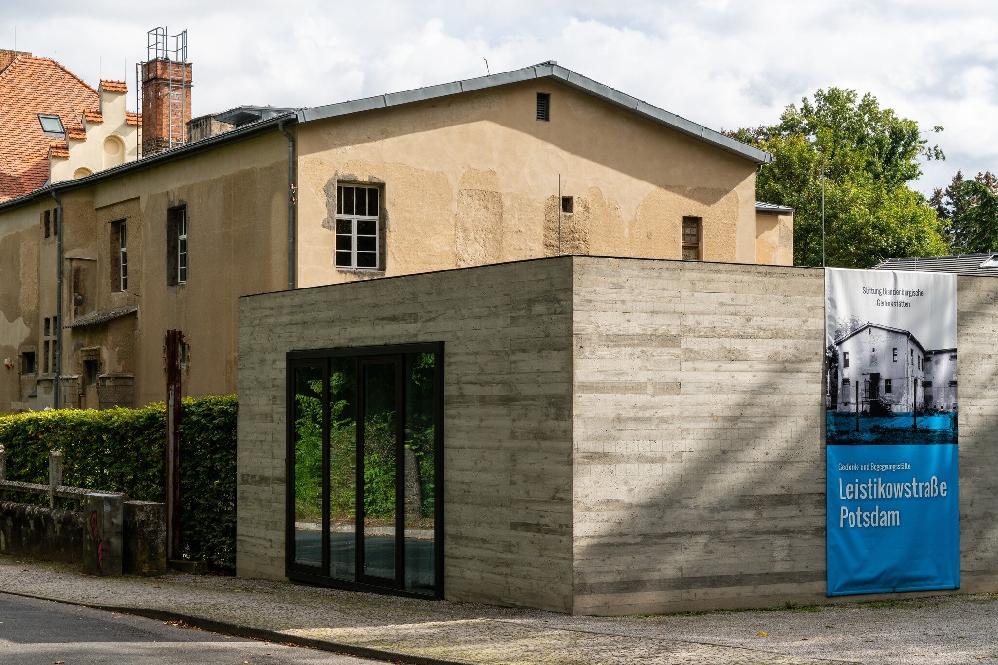Exterior of KGB Prison or Memorial Leistikowstrasse in Potsdam, Germany.