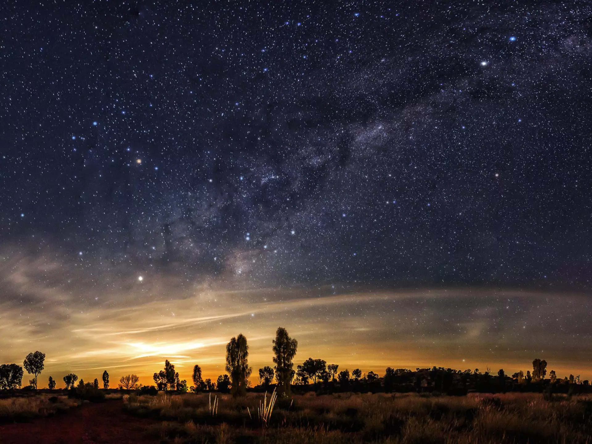 Clearly milky way found in Australia's outback.