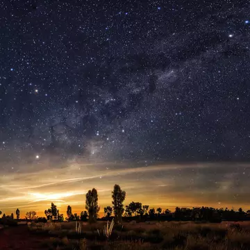 Clearly milky way found in Australia's outback.