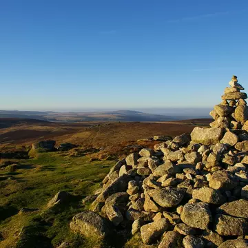 Tors pepper Dartmoor, in Devon
