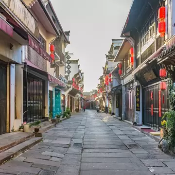 HuANGSHAN, CHINA - NOV 29, 2025: Tunxi Old Street, Anhui Province, China., License Type: media, Download Time: 2026-09-02T17:22:06.000Z, User: LP_NZhan, Editorial: true, purchase_order: 65050 - Digital Destinations and Articles, job: App Content, client: Lonely Planet App, other: Nadine Zhan 