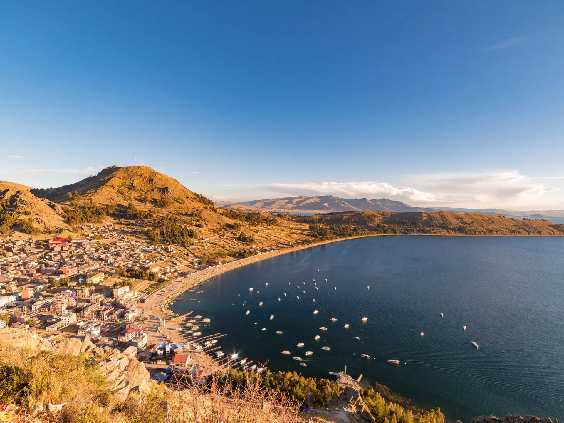Copacabana and Lake Titicaca, Bolivia. Fabio Lamanna/Shutterstock