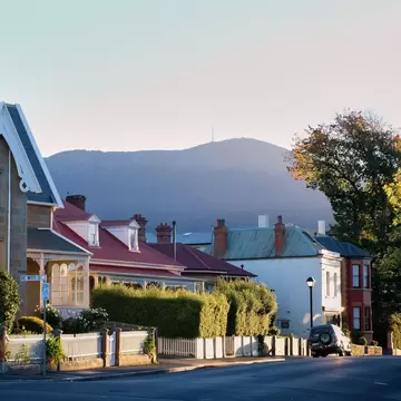  Hampden Road at Battery Point  has retained some of its colonial architecture and historical ambiance in Tasmania, Australia.