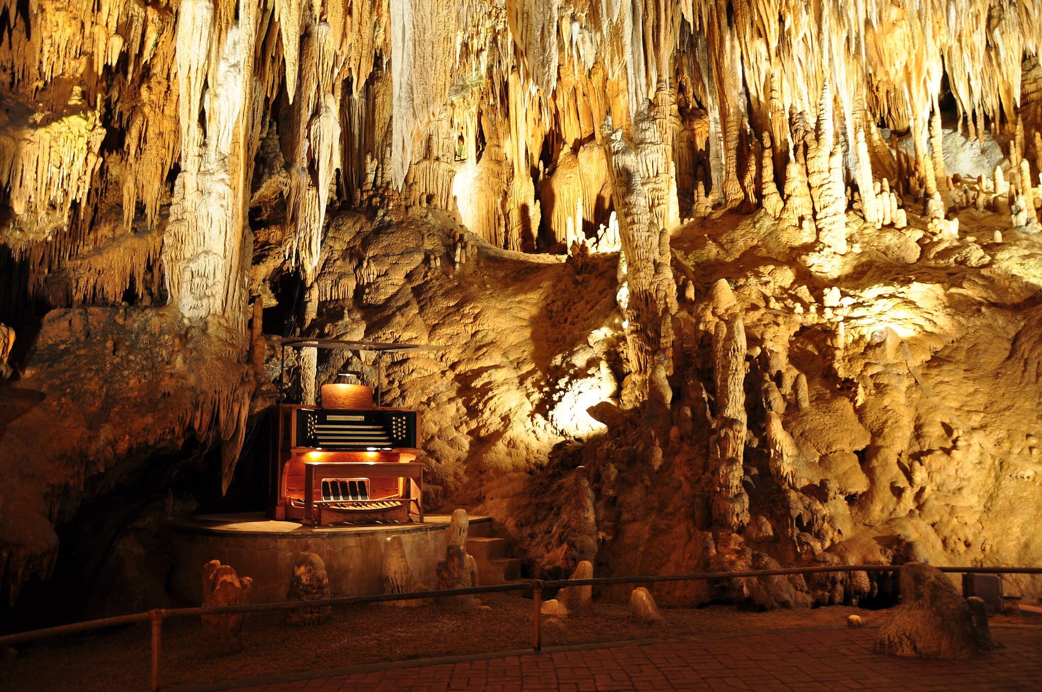 The Stalacpipe Organ in Luray Caverns.