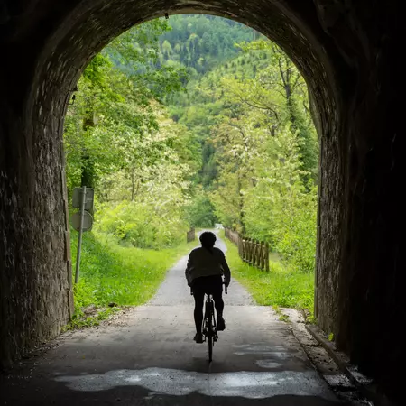 Elene Corta rides a bike over the Urola Greenway, which is one of Spain’s ‘via verdes’ that used to train tracks, but are now biking and walking trails.
Spain Marketing 1379722