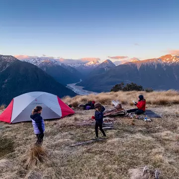 Family camping in New Zealand. Thomas Pickard / Stocksy