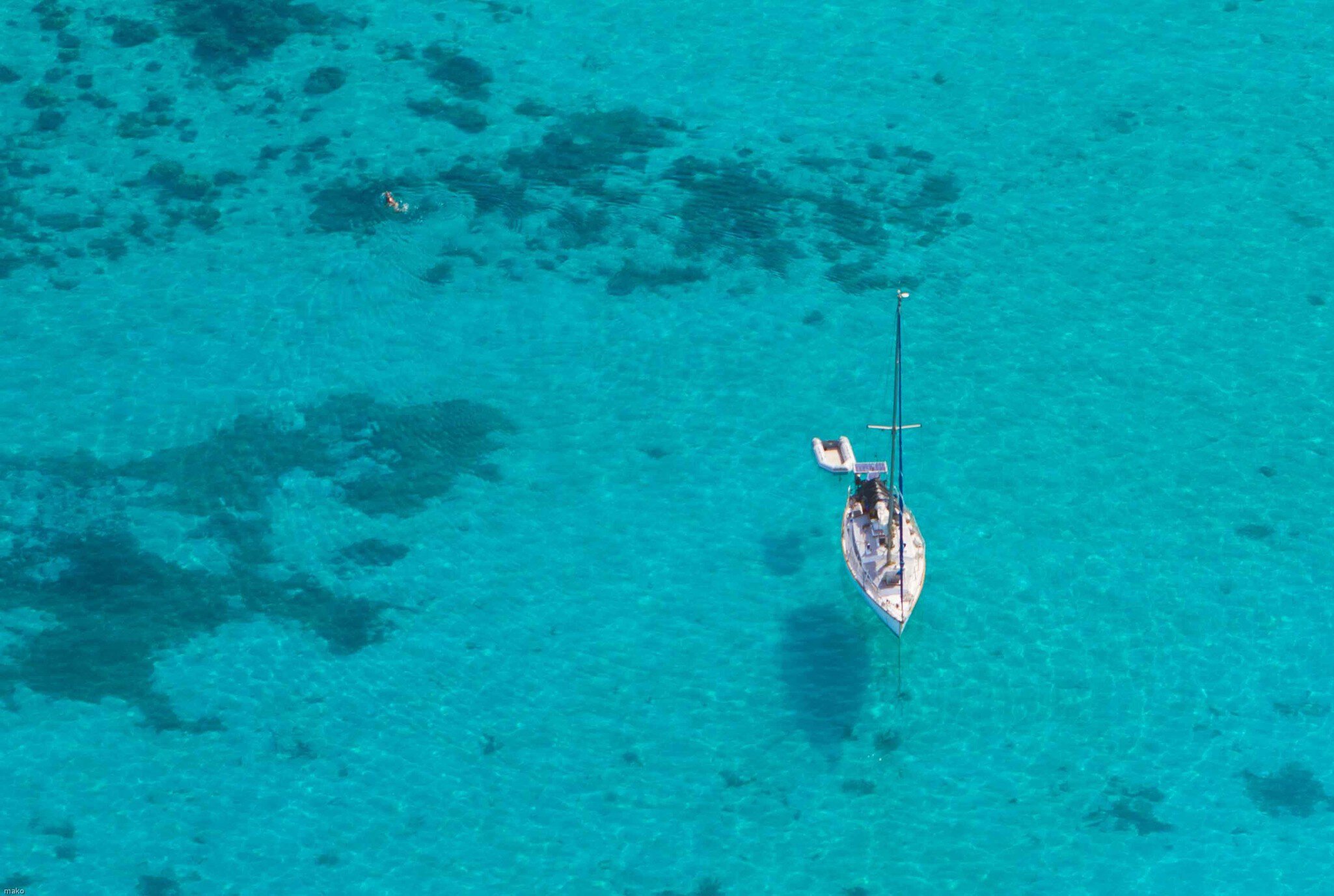 Sailing in the lagoon