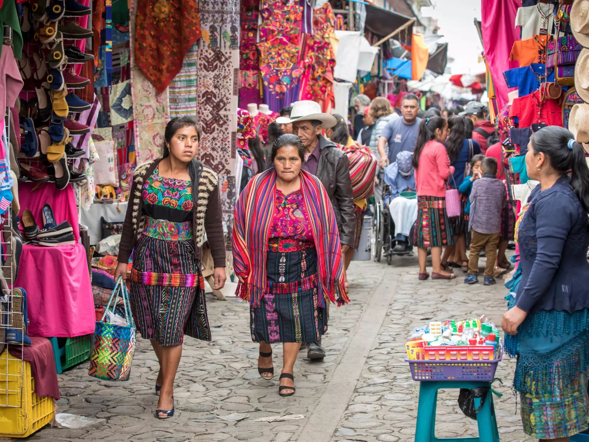chichicastenango, Guatemala, 27th February 2020: mayan people at the traditional market selling and buying crafts, License Type: media, Download Time: 2024-07-04T06:33:55.000Z, User: mvm_lonelyplanet, Editorial: true, purchase_order: 56530, job: Global Publishing-WIP, client: The World 3, other: Virginia Moreno