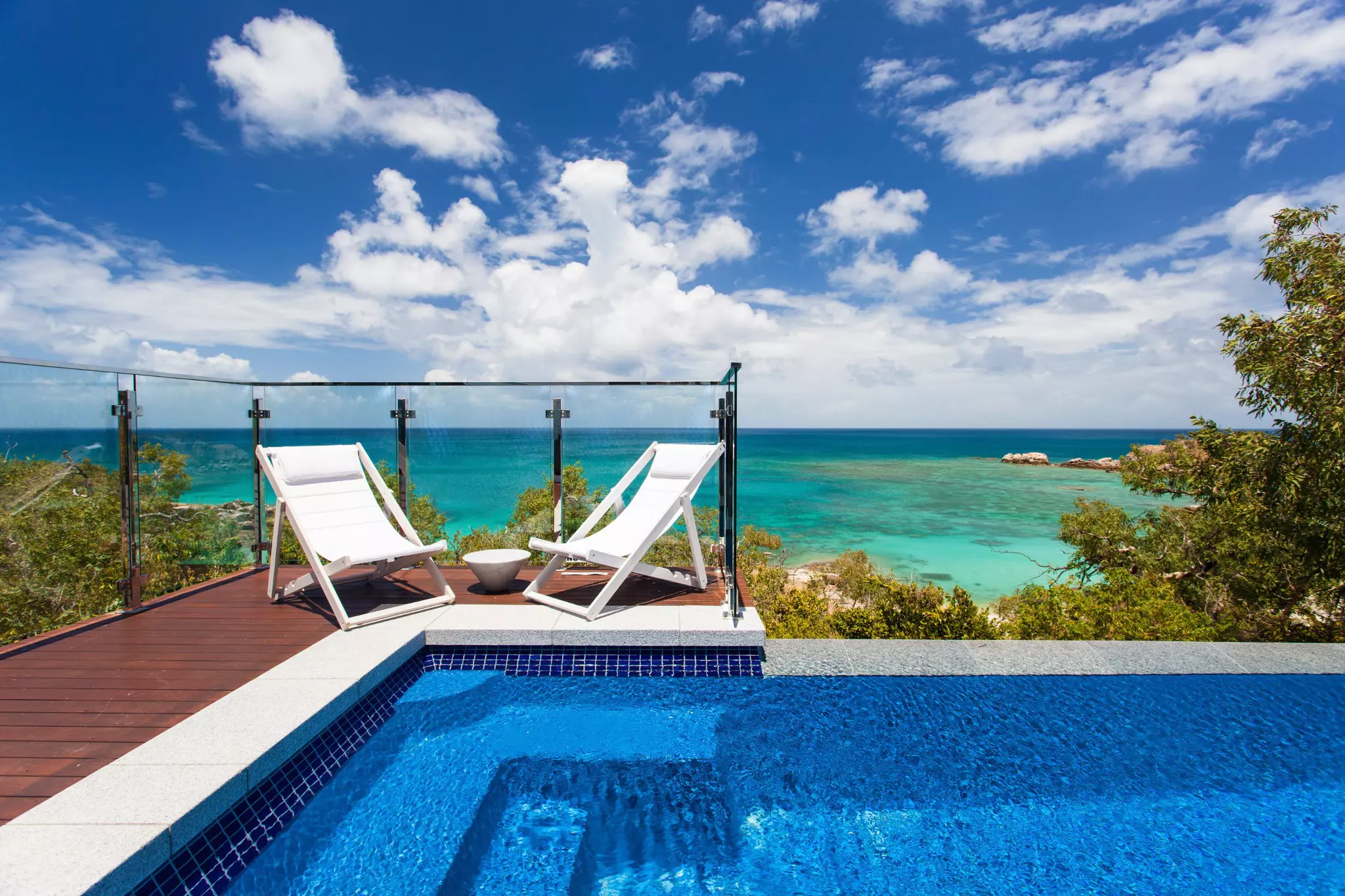 Lizard Island's Oceanview Plunge Pool Villas come with a good-sized private pool © Lizard Island, Great Barrier Reef