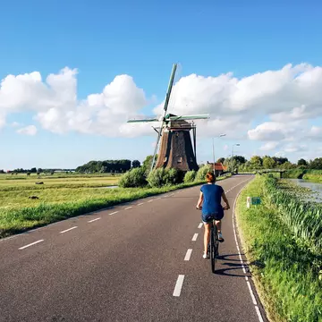 Ample cycle lanes and flat terrain make the Netherlands a dream to explore by bike © Alexander Spatari / Getty Images