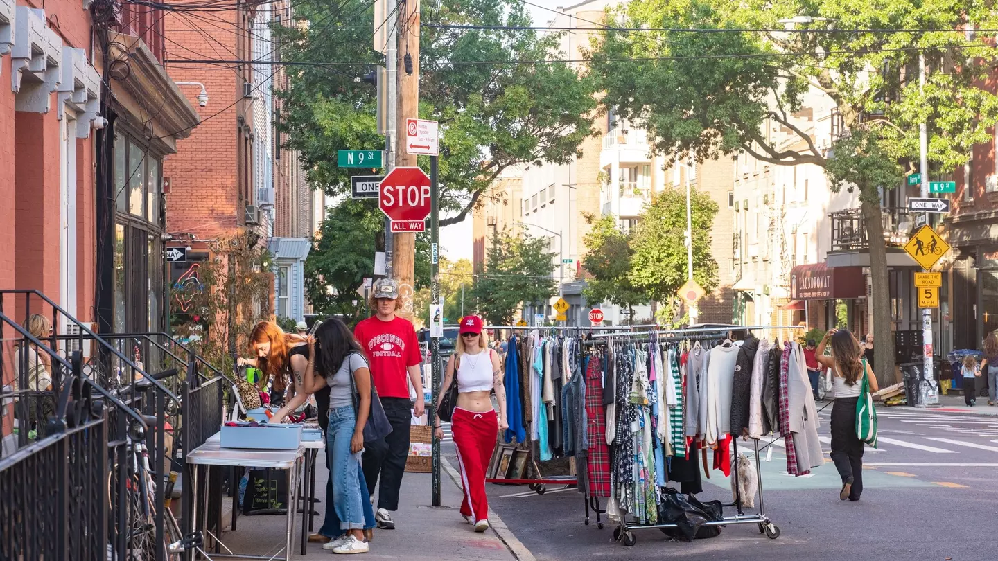 Brooklyn, New York City - October 4, 2025:  Street scene from trendy Williamsburg Brooklyn with people and shops. , License Type: media, Download Time: 2026-02-18T16:12:53.000Z, User: adouglaslott59, Editorial: true, purchase_order: 65050 - Digital Des...
