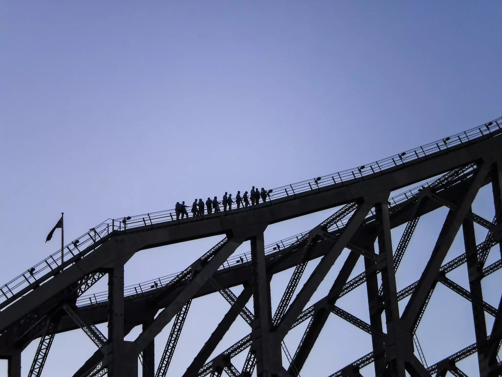 People climbing Story bridge in Brisbane.