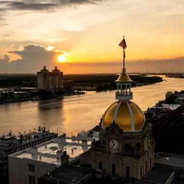 The sun rises over Savannah, GA. Ethan Payne for Lonely Planet