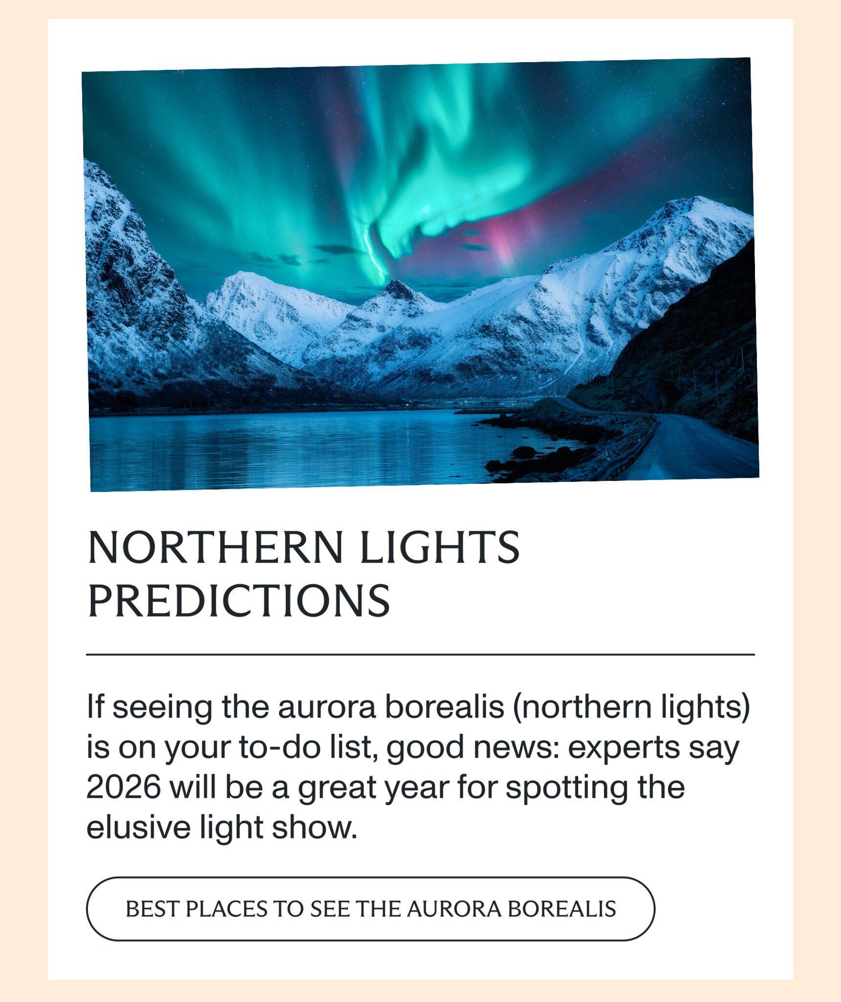 Northern lights predictions