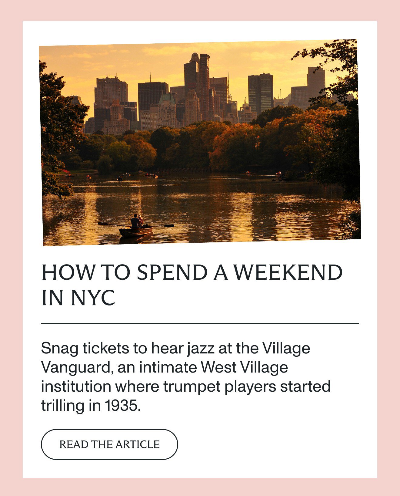 How to spend a weekend in NYC