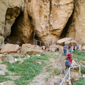 Entrance to the Areni-1 Cave, a 6100-year-old Winery Discovered in this Cave, the Village of Areni, Archaeological site in Vayots Dzor Province of Armenia, 5th Oct 2019; Shutterstock ID 1628242591; full: 65050; gl: 65050; netsuite: poi; your: Barb...