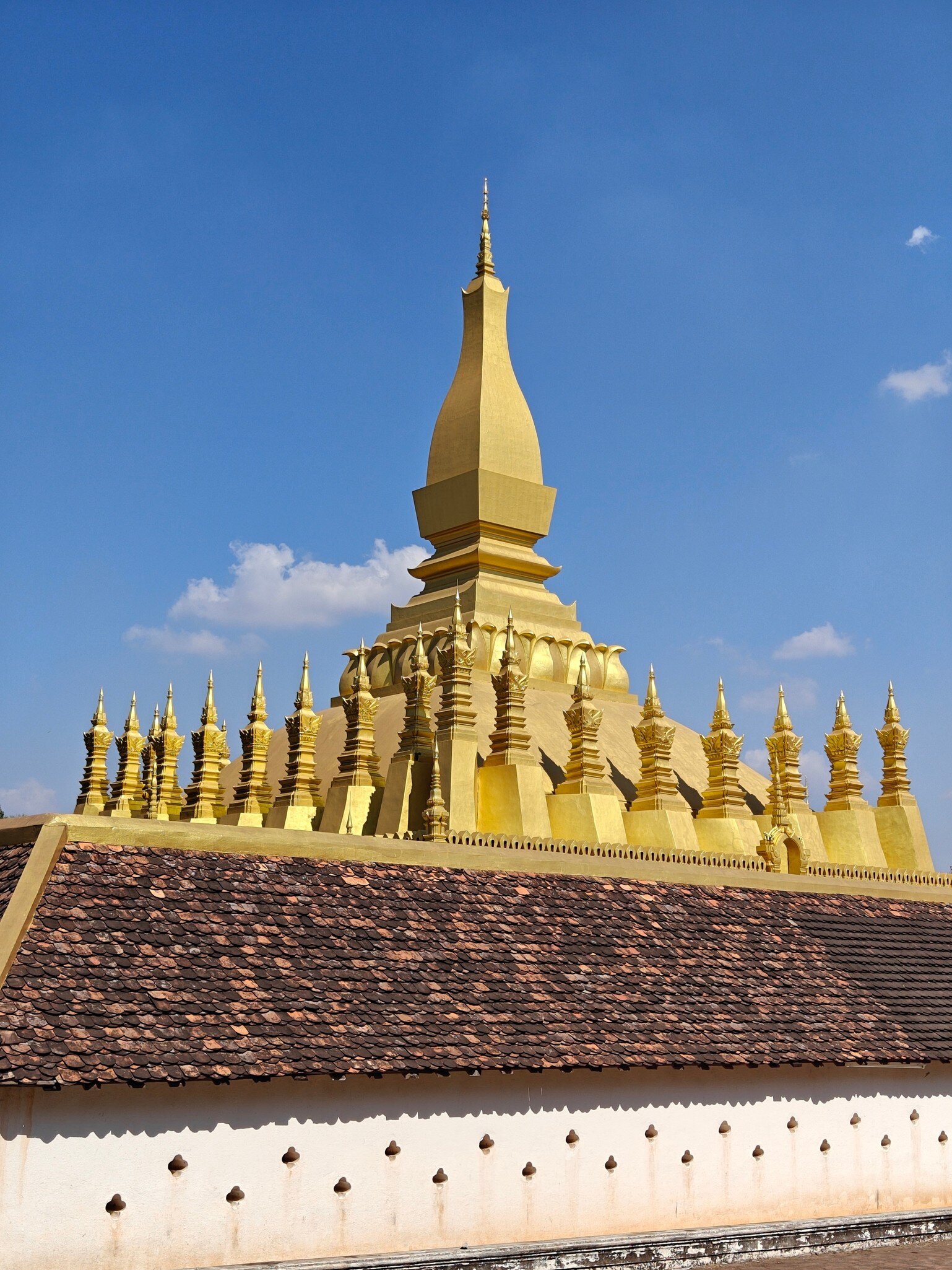 View of the Pha That Luang Temple, Laos.