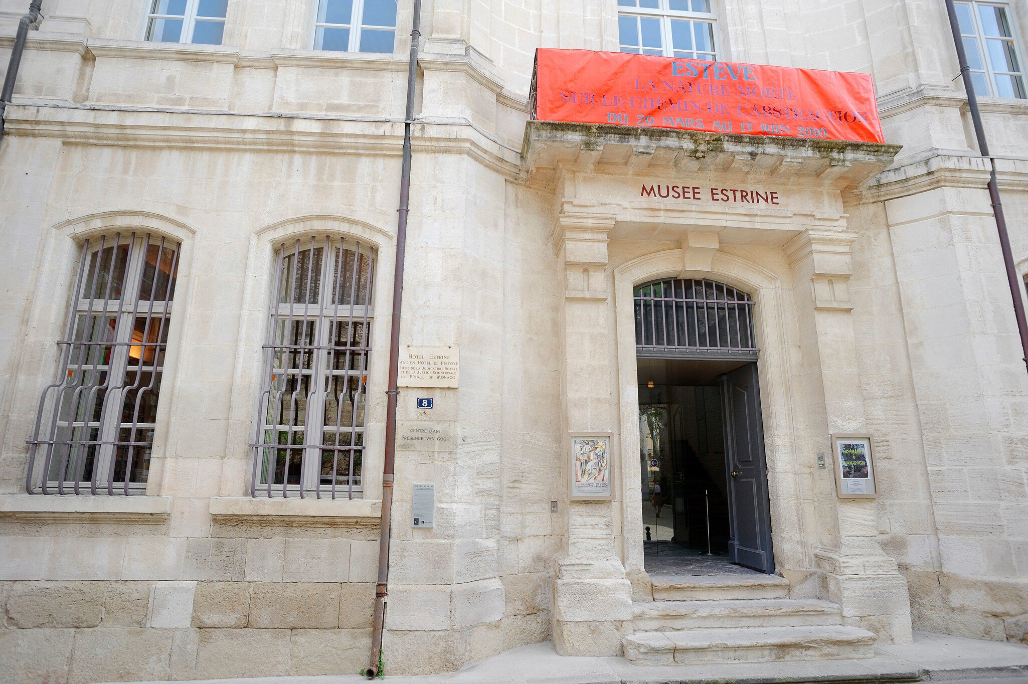 Facade of Estrine Museum, Saint Remy-de-Provence, Bouches-du-Rhone, Provence-Alpes-Cote, France.