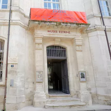 Facade of Estrine Museum, Saint Remy-de-Provence, Bouches-du-Rhone, Provence-Alpes-Cote, France.
