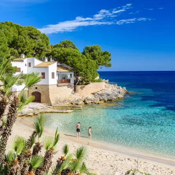 Cala Gat at Ratjada - beautiful beach and coast of Mallorca, Spain