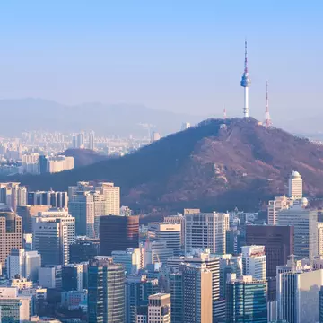 Seoul City and N Seoul Tower, South Korea