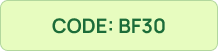 Promo code BF30