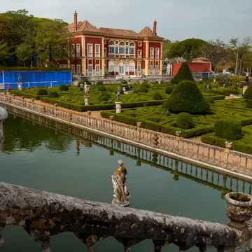 LISBON, circa 2017 - Wide establishing shot of Palacio Fronteira Palace, aka Palacio dos Marqueses de Fronteira, one of the hidden gems of Lisbon, Portugal, dating from 1671..; Shutterstock ID 781758556; your: Alex Howard; gl: 65050; netsuite: Onl...