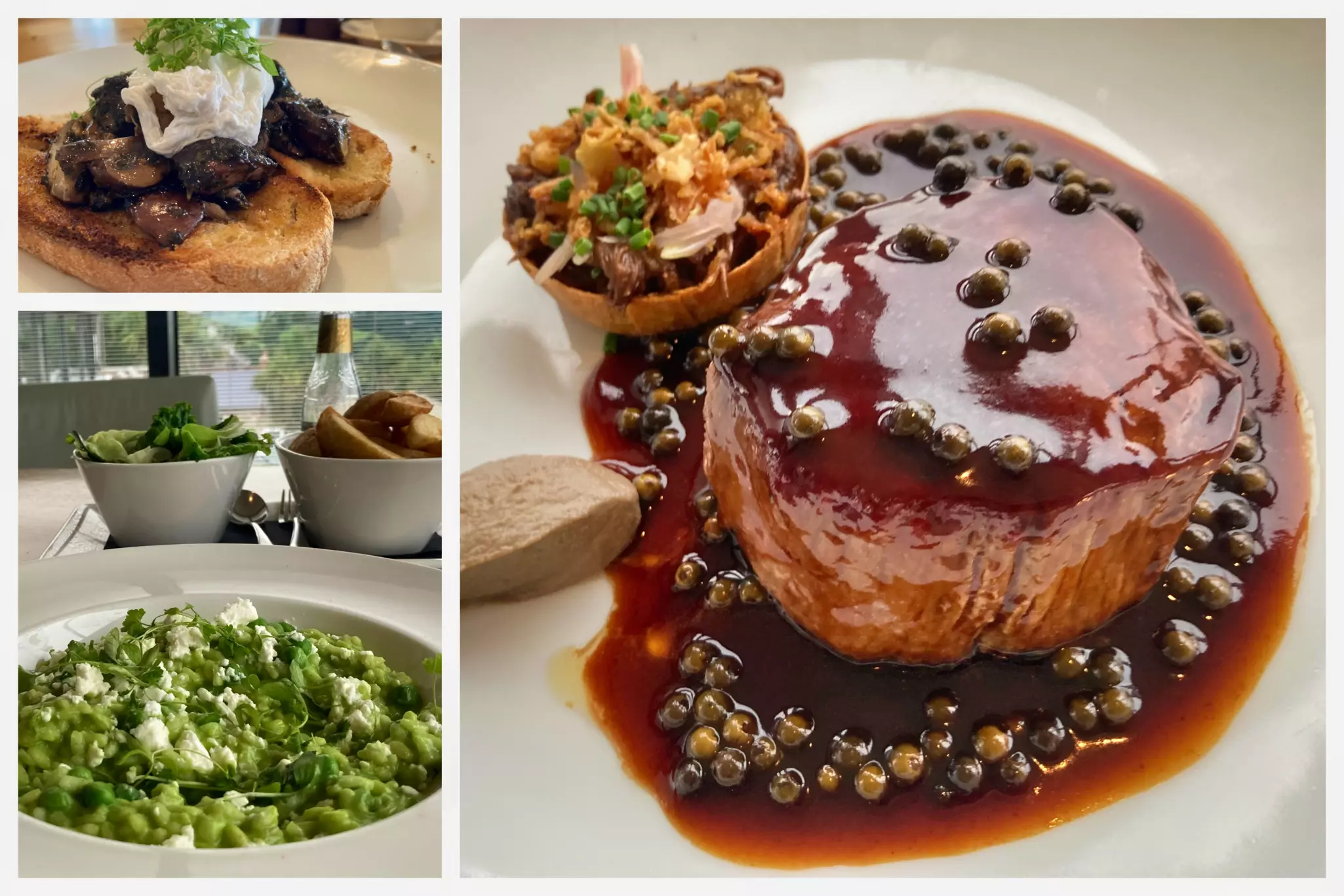 Dinner is served at The Cliff in Saint Brides Spa Hotel © Kerry Walker