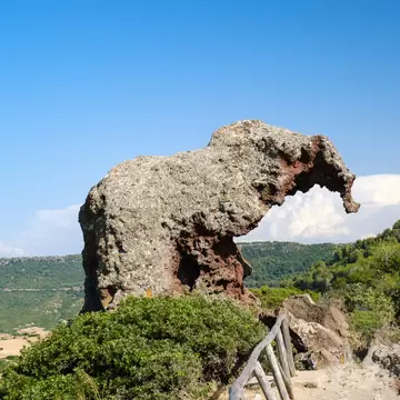 Roccia dell'Elefante or Elephant rock on Sardinia; Shutterstock ID 1972637390;