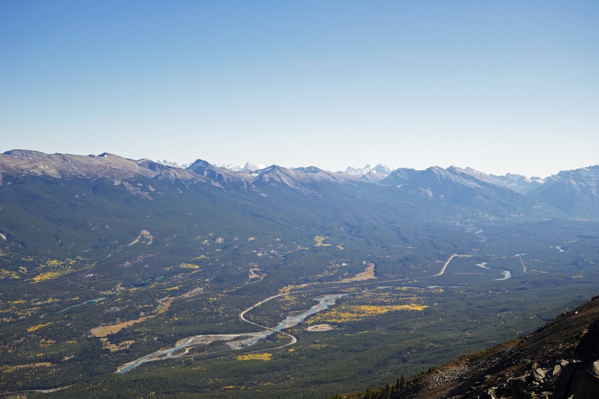 Icefields Parkway and Athabasca River, Canada